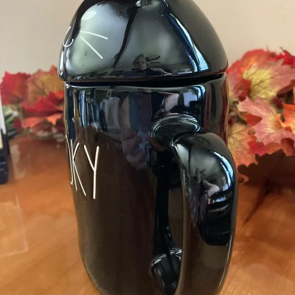 Rae Dunn Black Spooky Halloween Topper Mug - Picture 13 of 13